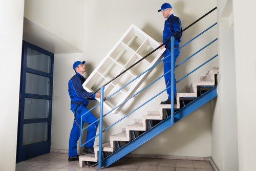 Professional man with a van handling office relocation in Barnet