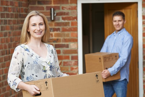 Business relocation planning with labels and equipment for a Barnet office move