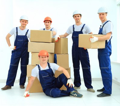 Team completing a safe and organised moving operation