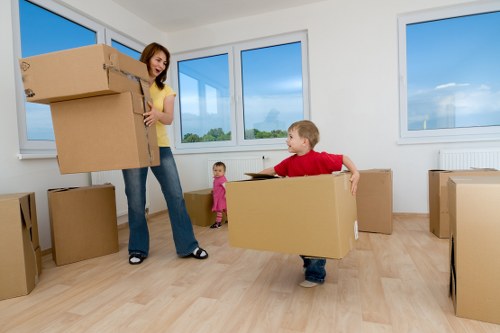 Commercial relocation support with a removal van in Barnet