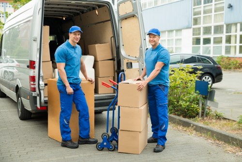 Manager assessing a complaint resolution for a moving service