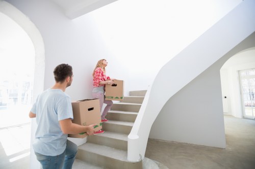 Loading furniture into a van for a Barnet collection and delivery