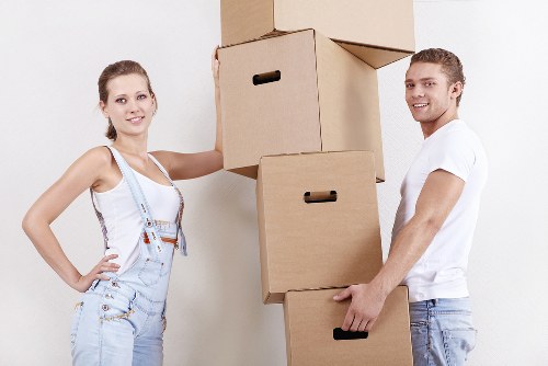 Quoted removal team measuring furniture load by volume