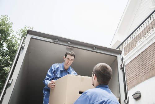 A moving van outside a Barnet home ready for house removal