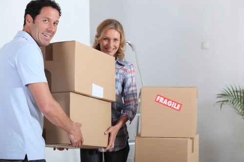 House move with a removal van in a residential Barnet street